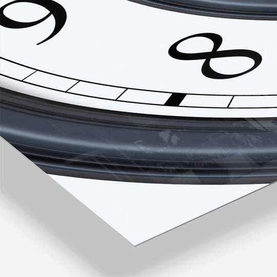 Designart 'Time Spiral Analog Wall Modern Multipanel Wall Clock